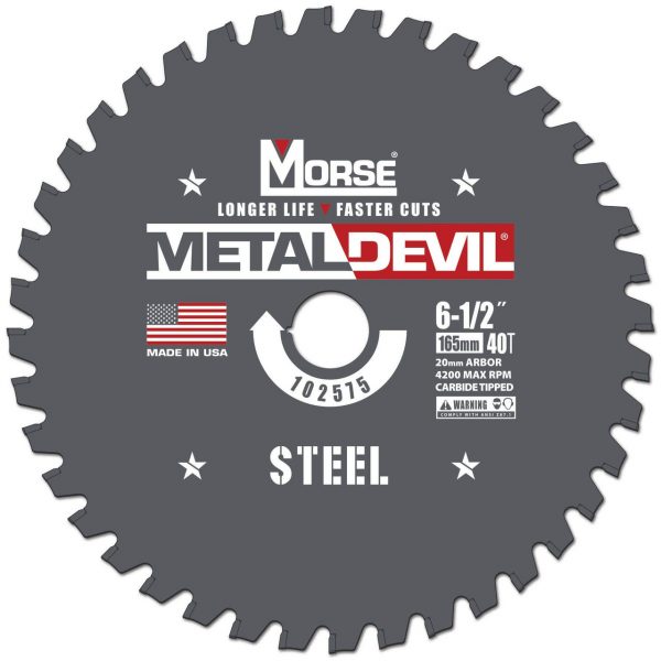 Morse Metal Devil NXT Ø165-1.6/1.2-20-40T  - Tynn stål kapping
